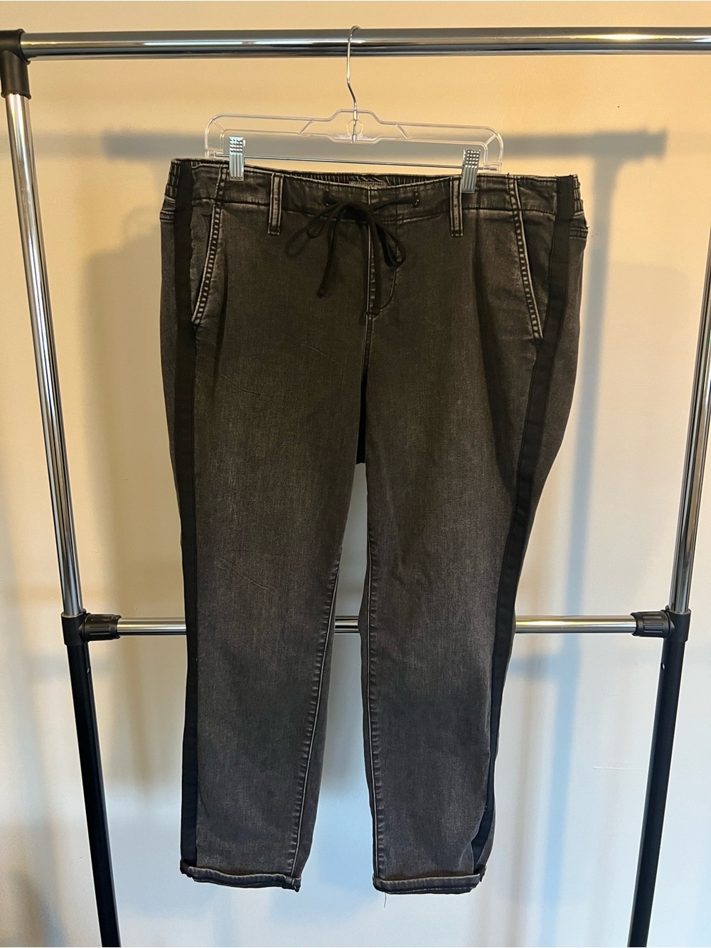 torrid Charcoal Gray Boyfriend Jeans with Black Side Stripe